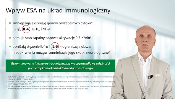 Jaki jest wpływ ESA i przetoczeń KKcz na układ immunologiczny?